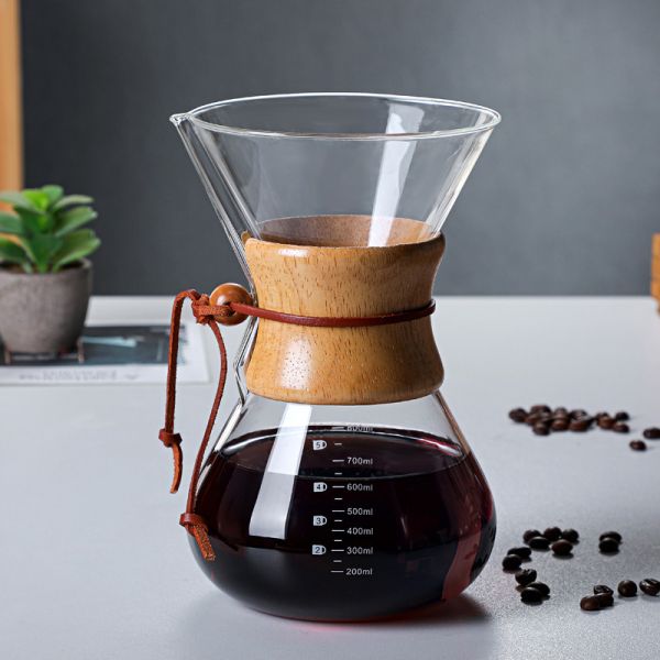 Borosilicate Glass Cafetiere French Press Manual Pour Coffee Maker 800ml Europe Design