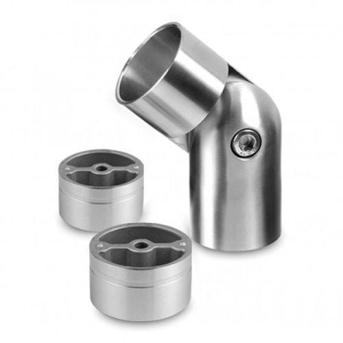SS 304 316 Adjustable / Flexible Elbow Connector For Wooden Balcony Railing