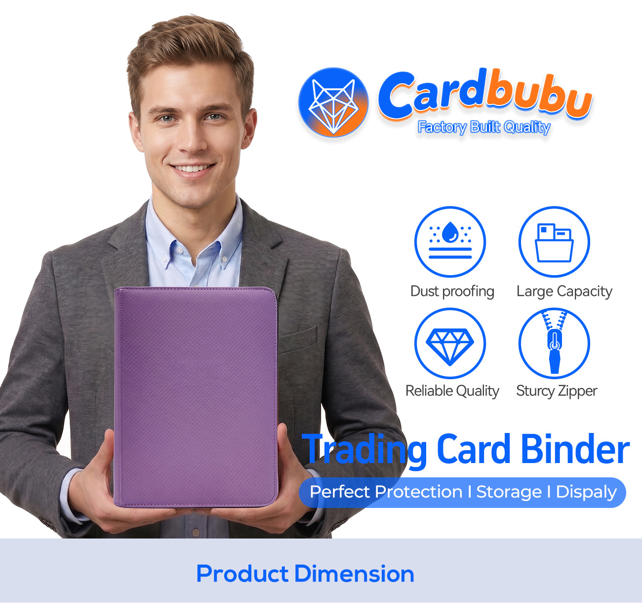 OEM Custom 360 Card Binder Manufacturer for Trading Card Game Brands MTG factory