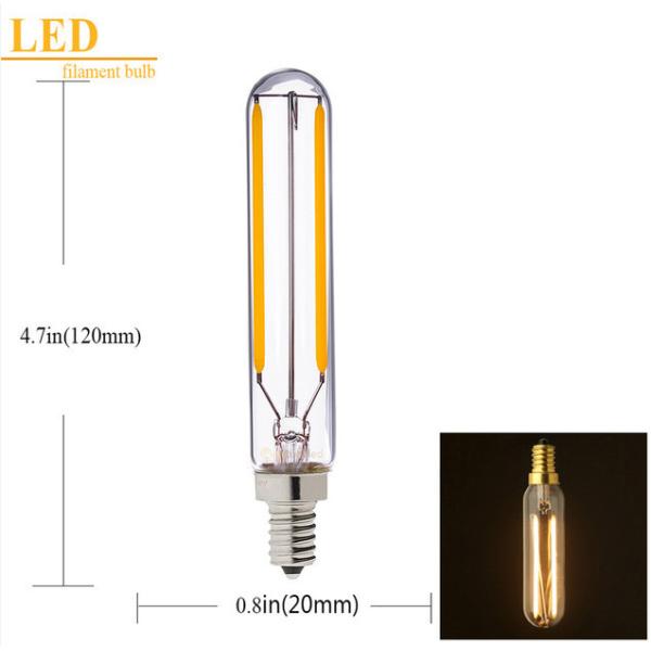 шарики светлое 2700K 240V E14 нити СИД Edison ясности 2W 4W T20 трубчатые