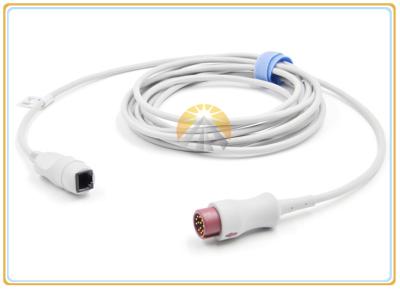Mindray Ibp Cable , Durable Round 6 Pin Medical Pressure Transducer Cable
