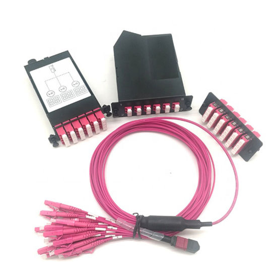 12 Fiber OM3-150 MTP MPO Cable 50/125µm for Data Center and Telecommunication