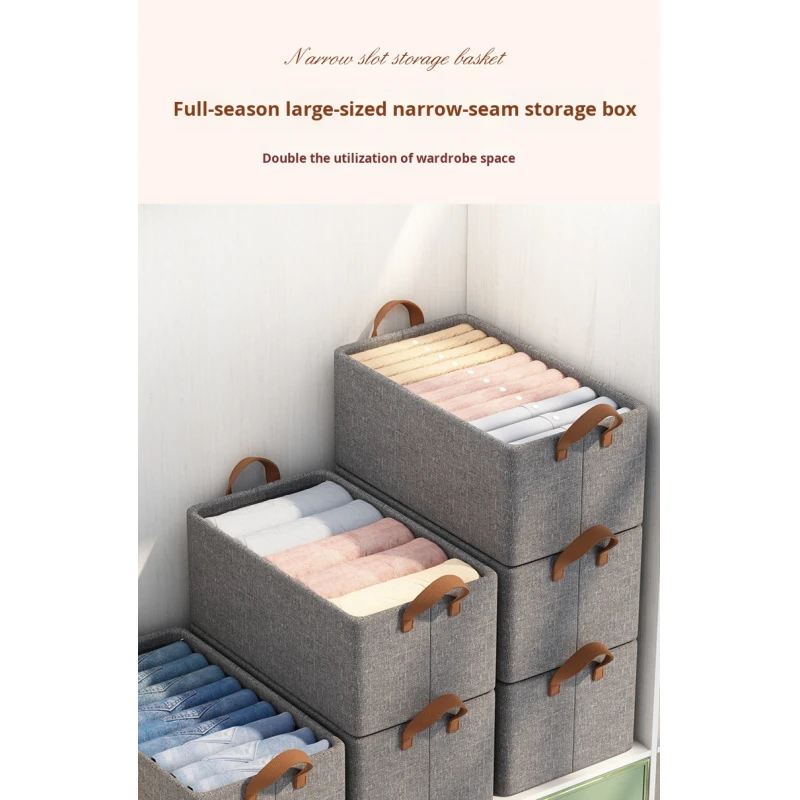 Large Capacity Foldable Steel Frame Modern Clothes Storage Basket Organizer Waterproof Fabric Storage Box