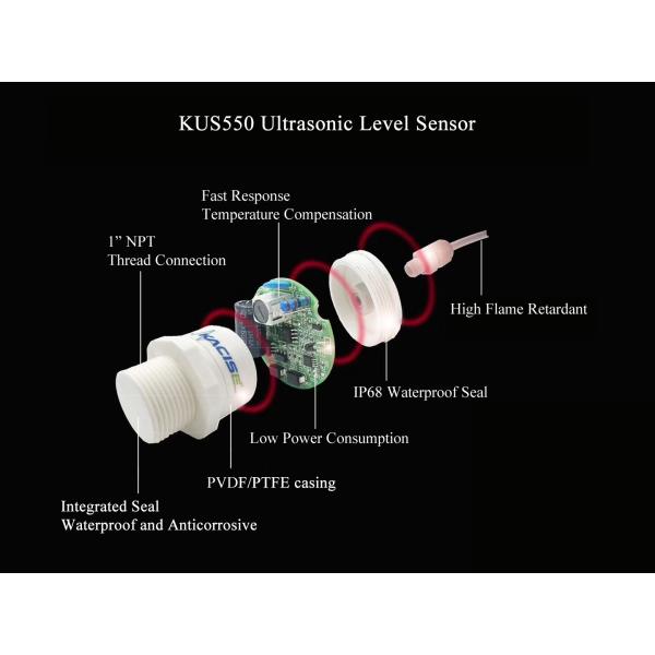 3 м RS485 Датчик уровня воды на выходе Бассейн сточных вод PTFE 20 кГц интеллектуальный ультразвуковой приемник-передатчик