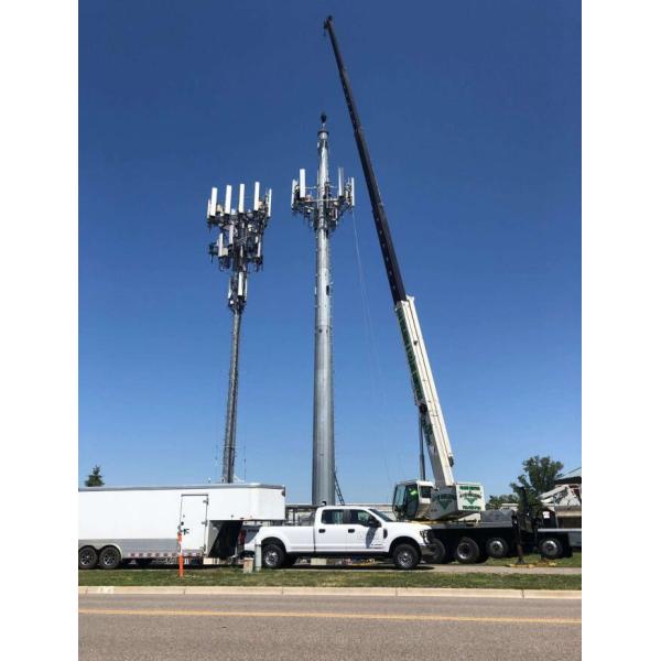 O aço da telecomunicação galvanizou o medidor Monopole da torre 0 - 80