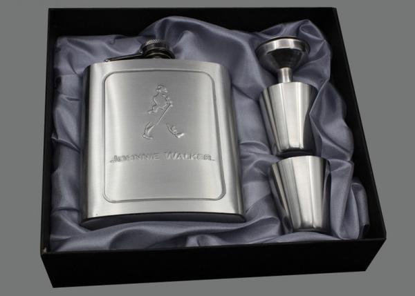 Customized 7 Oz Liquor Hip Flask , Warm Wine Bottle Stainless Steel Alcohol Flask