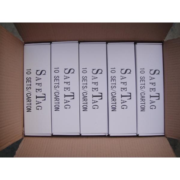 Waterproof PVC Plastic Scaffolding Safety Tags Custom Construction Signs For Warning