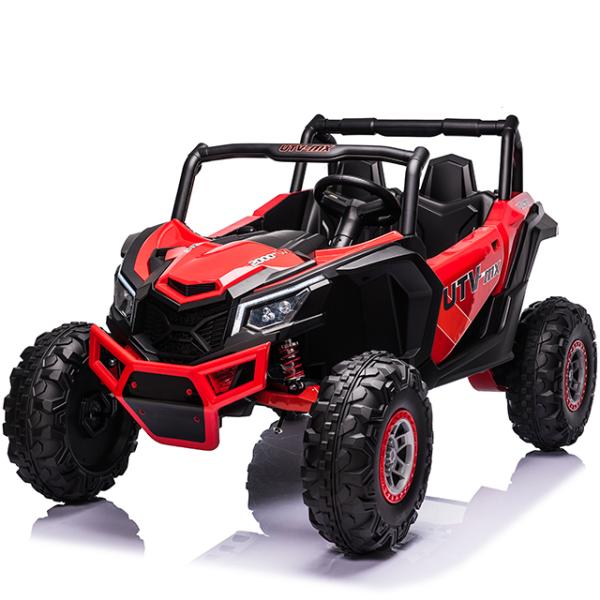 PP plástico 2 asientos 4 ruedas luz de música niños UTV Ride On Car juguete con batería 12V10AH