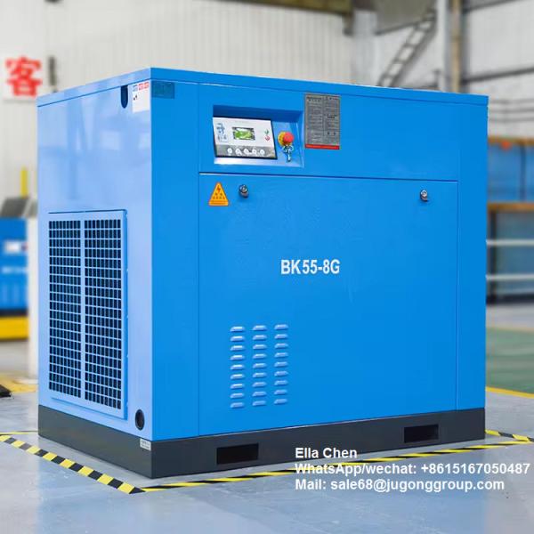 Electric 55kw 100hp 10m3/min 8 bar air compressor rotary gas compressor BK55-8G