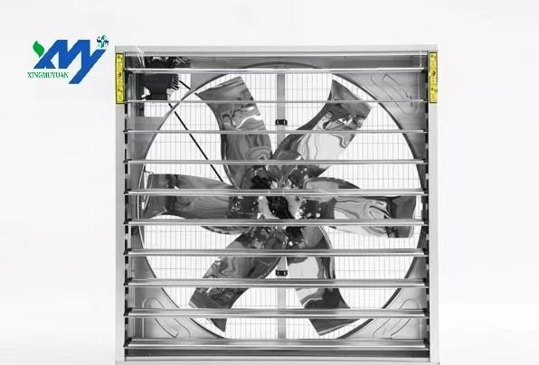 2025 Hot Sale Big air Volume Cooling Fan Ventilation Wall Hammer Fan for Poultry Farm Greenhouse for Sale with Shutter