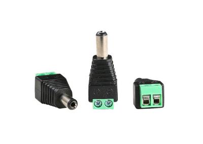 Male Power Plug Connection CCTV Dc Jack Connector 12V  2.1 * 5.5mm
