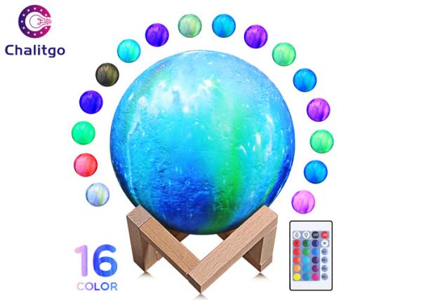 High End 3D Moon Nightlight Lamp 16 Colors Change OEM ODM Service