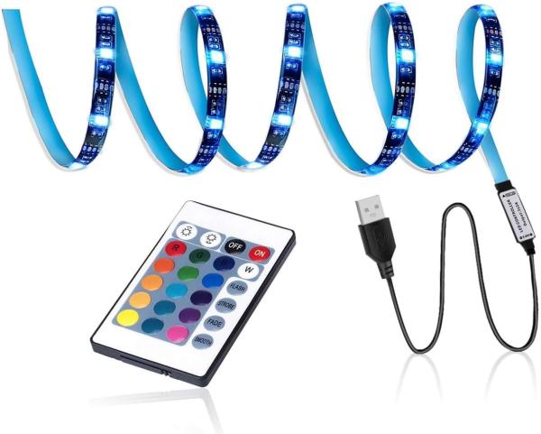 5V USB Full Kit 2m 3m 4m 5m 30d/M Flexible Bluetooth TV Backlight LED RGB Strip 5050 SMD