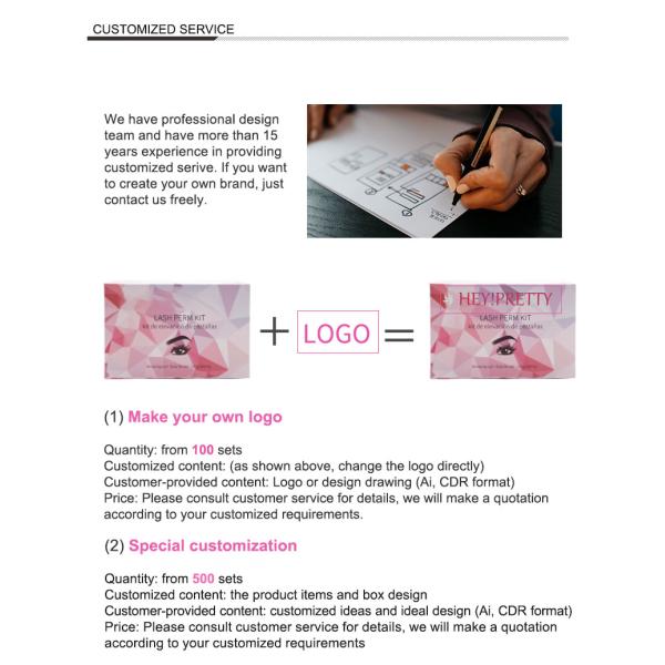 elevación ácida Thioglycolic Kit Customized Logo de la pestaña del 12*8*4.5cm