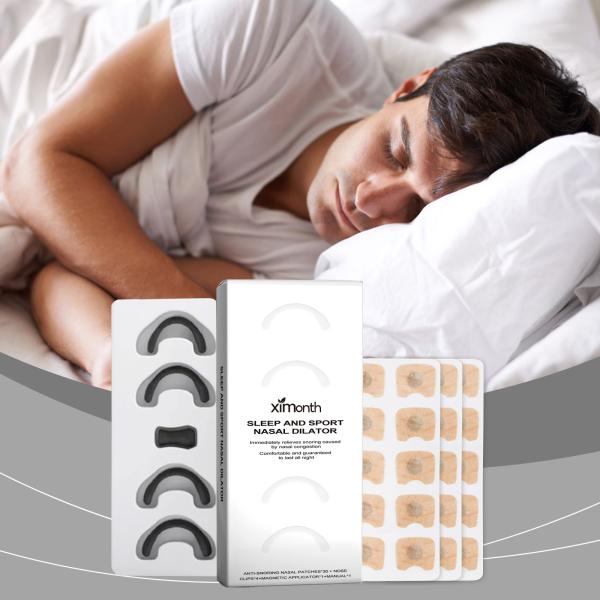 Non Woven Fabric Anti Snoring Breathing Magnetic Nasal Strips OEM Accepted