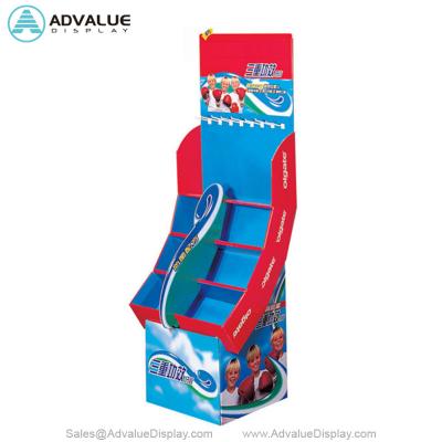 Sturdy Cardboard Retail Display Stands Promotion Corrugated Floor Displays