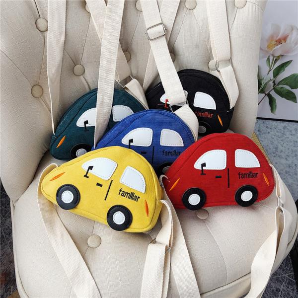 Car crossbody canvas bag children's backpack cute male female babies customize logo picture single shoulder tide bags