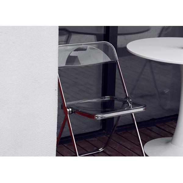 46cm Transparent Acrylic Dining Chairs PC Polycarbonate