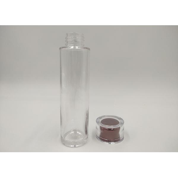 Transparent PET Custom Cosmetic Bottles 100ml 200ml Screw Cap Toner Oil Bottle