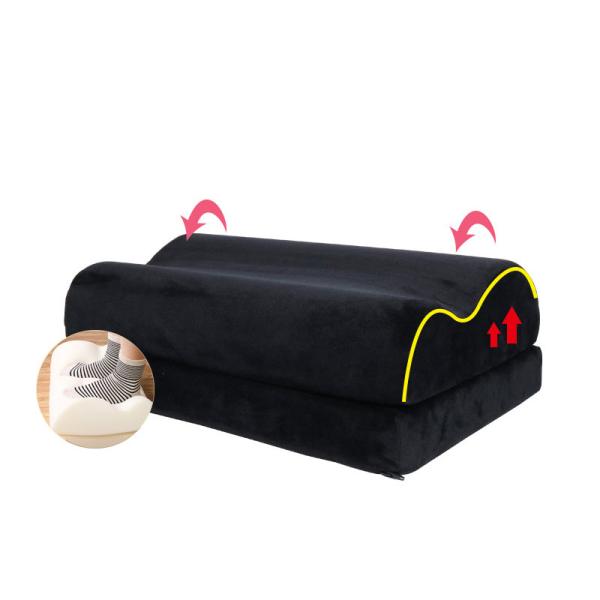 Adjustable Height Foot Rest Cushion for Better Posture and Comfortable Seating