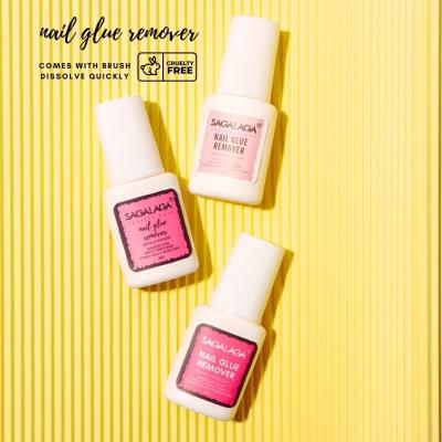 Nail Glue Gel Adhesives Remover for False Nails Press on Glue Fake Glue Debonder Nail Tips Remover 10ml