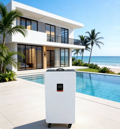 Wheel Type Residential LiFePO4 Battery 14.33kWh 51.2V 280Ah Solar Batteries For Home