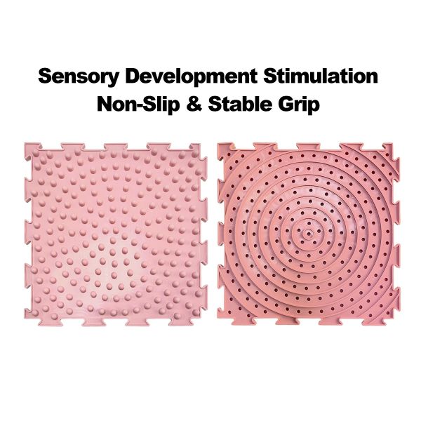 Tactile Finger Pressure Foot Massage Silicone Mat Sensory Training Balance Pad Kids Parent Child Interaction Rehabilitation