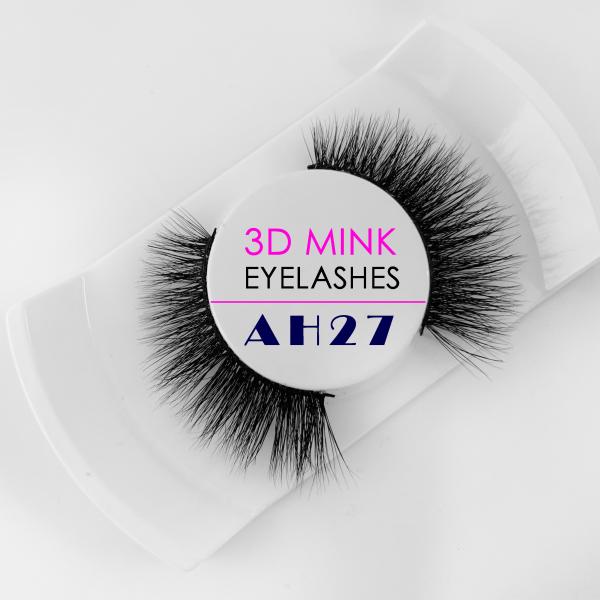 Real Siberian 17mm Mink Lashes , Multi Layered Type Black Mink Lashes