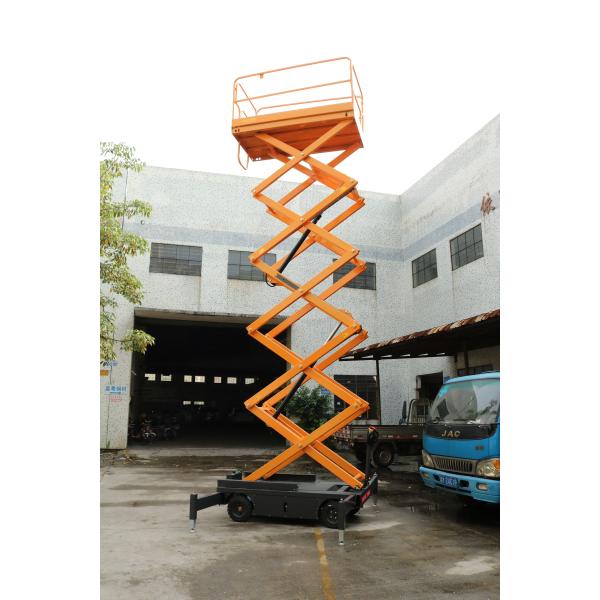 High Strength Steel Mobile Scissor Lift Platform For Aerial Working
