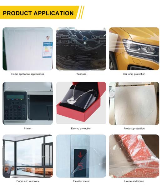 PE Temporary Customized Surface Anti Scratch Plastic Adhesive Protective Film For Acrylic Sheet