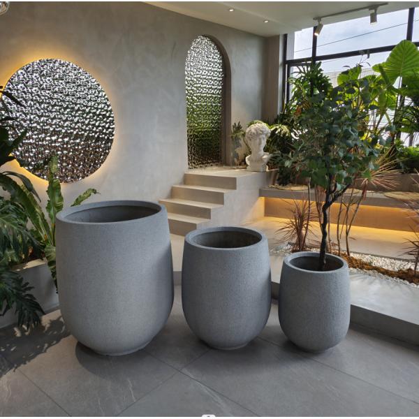 Внутренние и наружные стекловолокно цветочные горшки смола цветочный плантатор Китай оптом