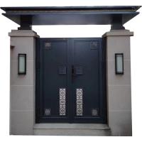 Porte coulissante extérieure élégante en aluminium avec ouverture automatique