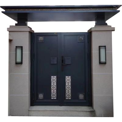 Porte coulissante extérieure élégante en aluminium avec ouverture automatique