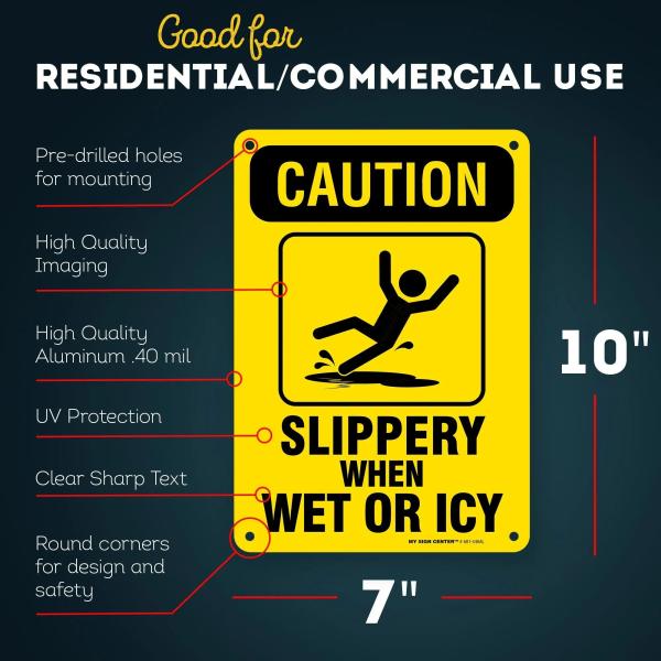 ODM Aluminum Floor Caution Slippery Signs For Indoor Outdoor