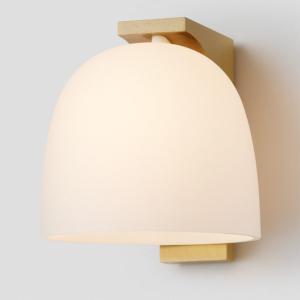 Minimalist LED Steel Tubi Wall Sconce Glass Ball Bedside Light for Creative