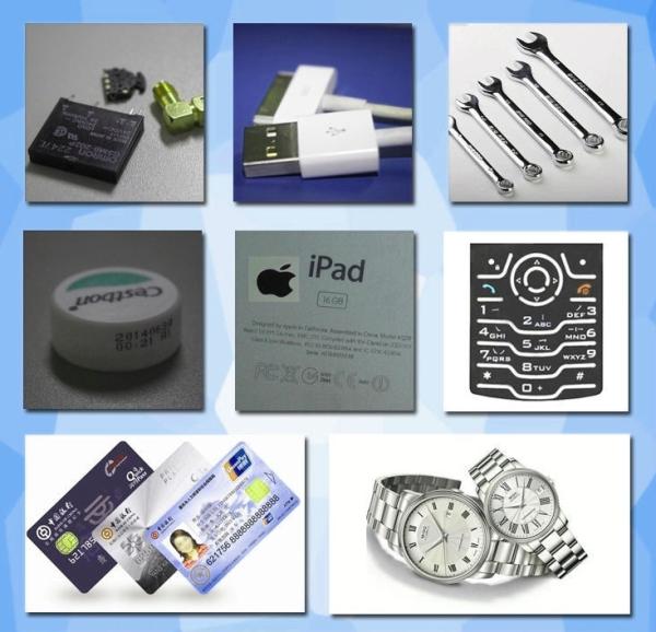 Bar Code Fiber Laser Marking Machine Quick For Button / Medical Equipment