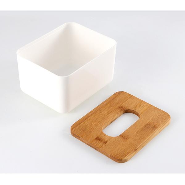 Customized White Ceramic Napkin Holder Rectangle For Wedding Party