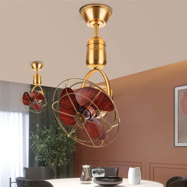 Oscillating Wall-mounted Ceiling Fan 3-Blade ABS Remote Control Outdoor Use BLDC Motor & Quiet Design