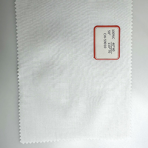 4040 11070 Bleached Cotton Fabric For Garment Home Textile And Bedding Needs