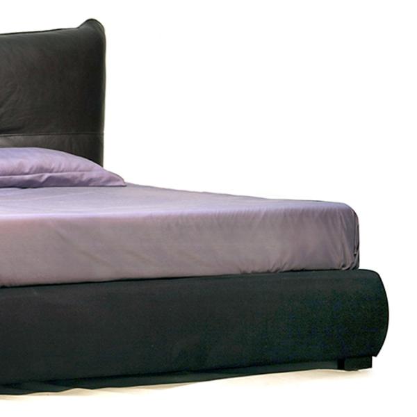 Leather Headboard Ottoman Storage Bed Queen Size Stain Resistant