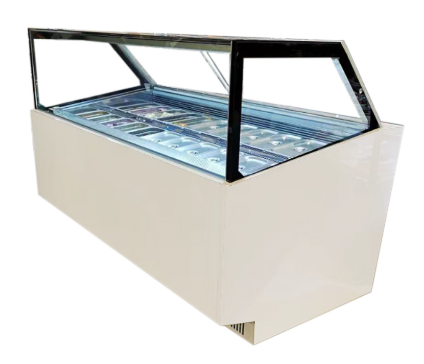 Шкаф дисплея Gelato замораживателя витрины мороженого дисплея мороженого трудный