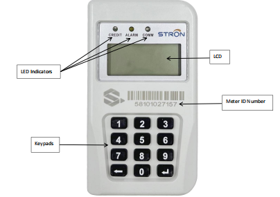 STE18-B Split Prepaid Single Phase Electricity Meter With CIU User Interface, IP54 Waterproof Dustproof, STS Certified, Support TOU Tariff, LoRa-RF & PLC Communication Optional