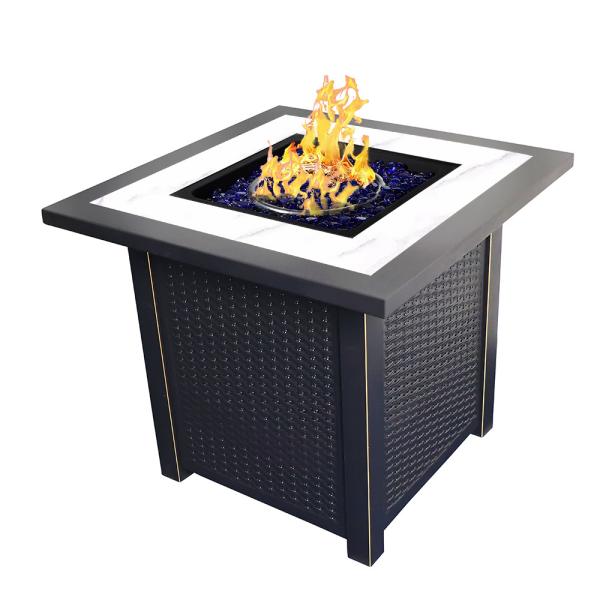 30 Inch Outdoor Gas Barbecue Fire Pit With 50,000 BTU Adjustable Flame
