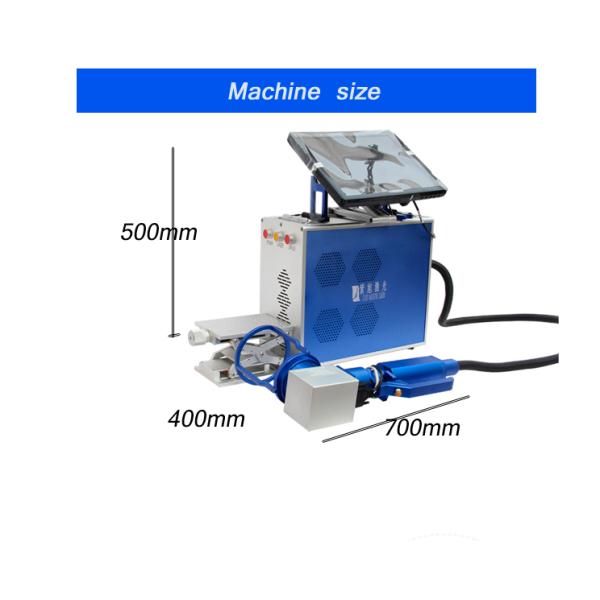 100X100MM Portable Laser Engraving Machine For Stainless Steel , Laser Marking Device