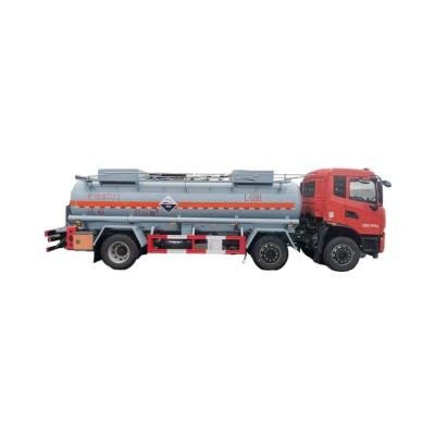 10.5 CBM Three Axle Sulfuric Acid Tanker Dongfeng Corrosive Tank Truck Total Weight 25500kg