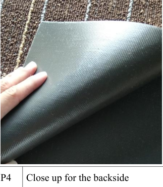 Washable 50x50cm PP Conference Room Commercial Carpet Tile with Pile Weight 520g/sqm