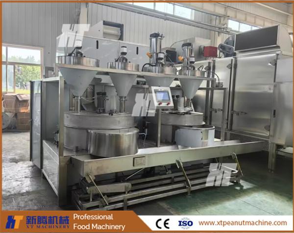 Fully Automated PLC Control Peanut Coating Machine Coated Peanut Processing Line
