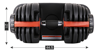 Commercial Free Weight Equipment Gym Adjustable Dumbbells 24KG 40KG