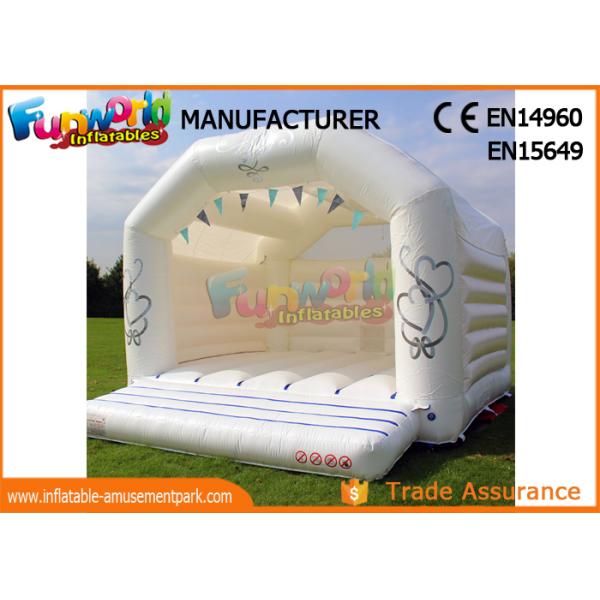Pink or White Commercial Inflatable Bouncy Castle / Inflatable Jumping Bouncer