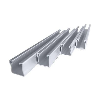 50-900mm Silver Aluminum Strut Channel Slotted Weather Resistance And Lightweight